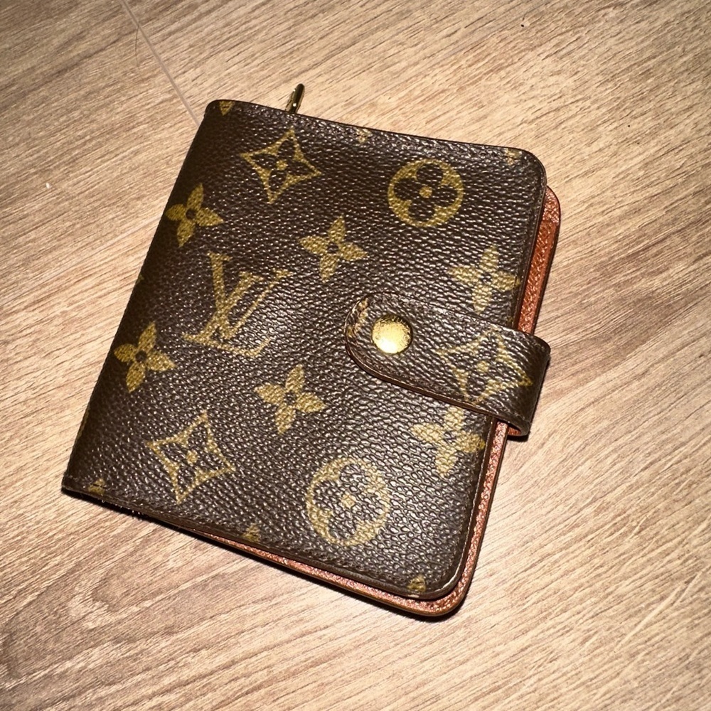 Louis Vuitton Brown and Gold Monogram Wallet